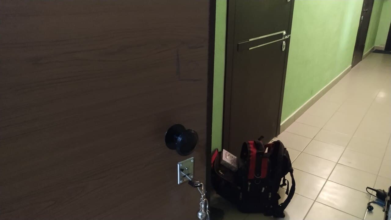 квартира, пол, техника, коридор, ламинат