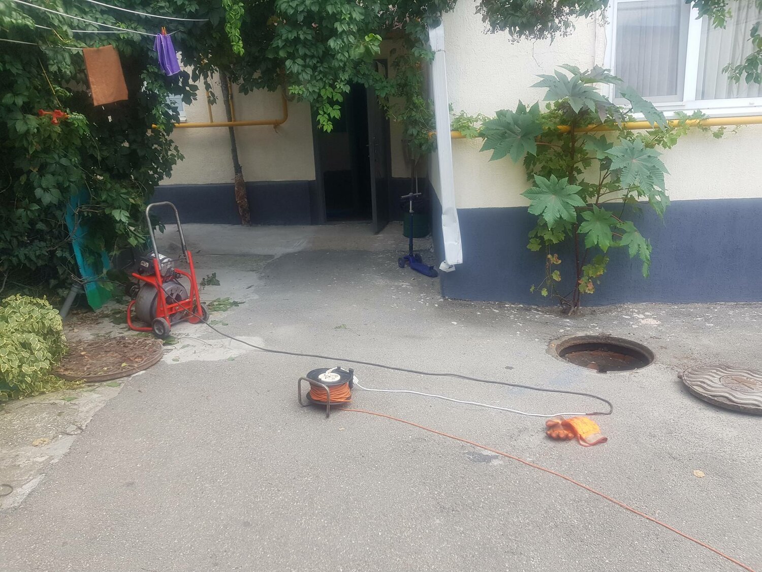 двор, дворик, на даче, дом, улица во дворе дома
