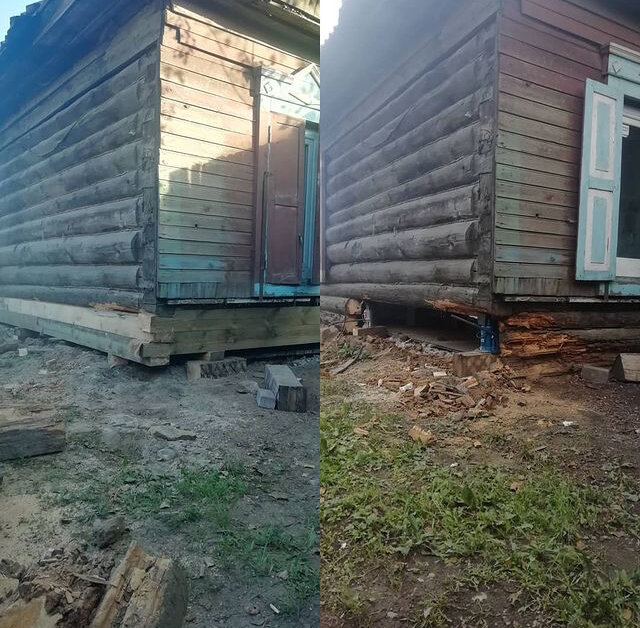 Замена гнилых венцов