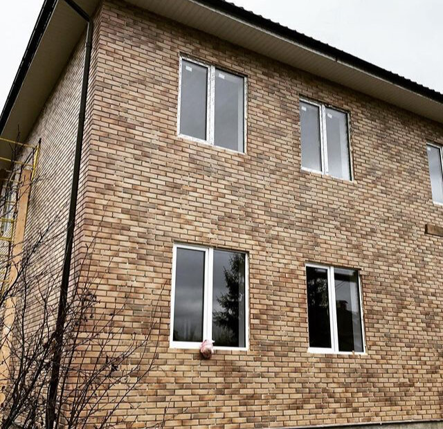 Монтаж фасада из клинкерной плитки