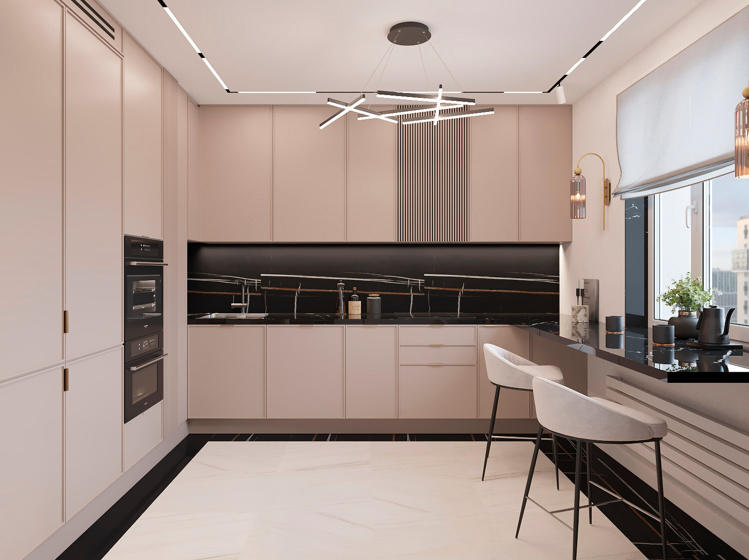 кухня в современном стиле, кухня дизайн интерьер, дизайн современной кухни, современная кухня интерьер, кухня интерьер