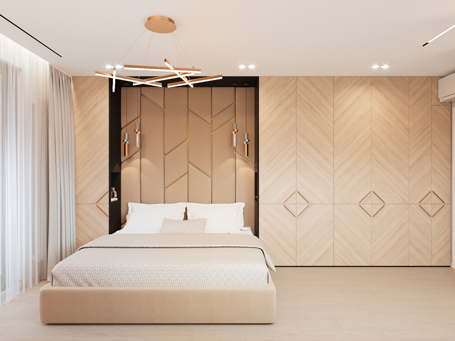 интерьер спальни современный, дизайн проект спальни, интерьер спальни, спальня дизайн, спальня в стиле минимализм