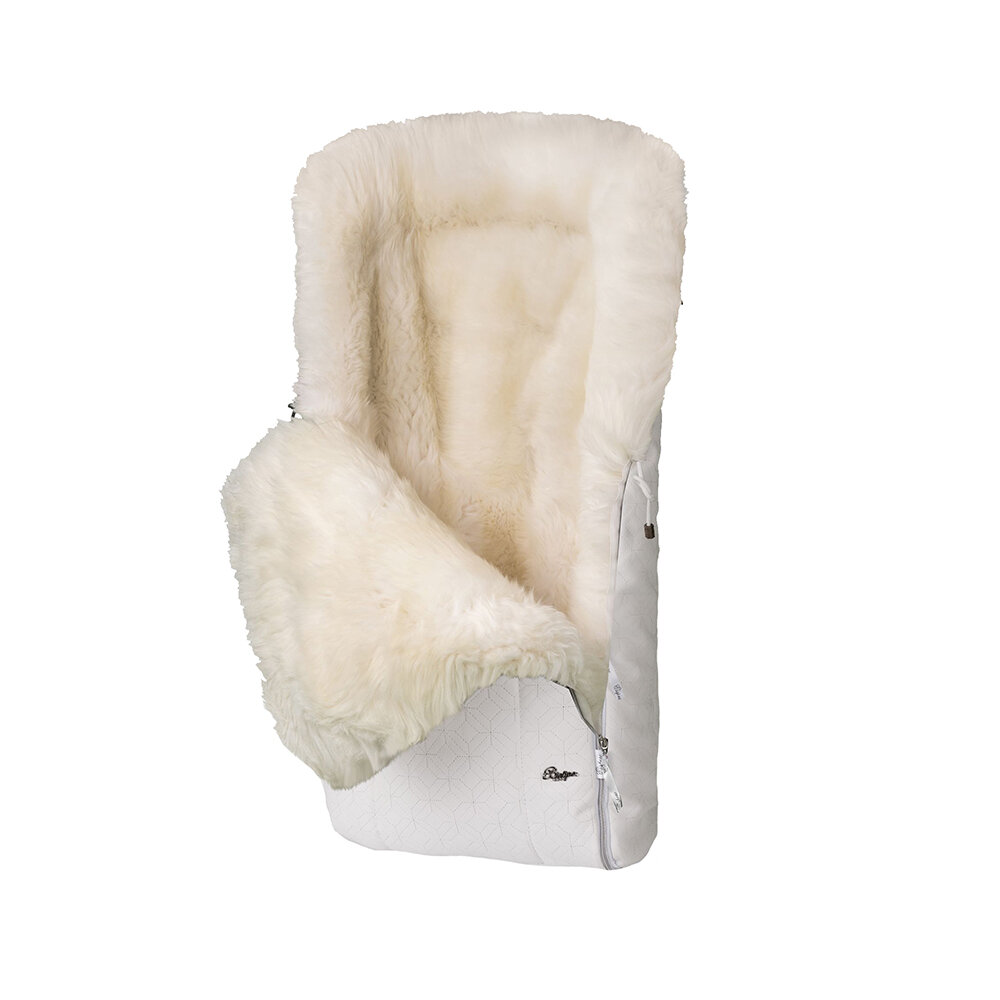 меховой конверт esspero nicolas, esspero norway confortable конверт, конверт esspero nicolas, конверт-мешок nuovita tundra bianco меховой 90 см, комплект esspero icelandic sheep flowers + сумка на коляску 90 см