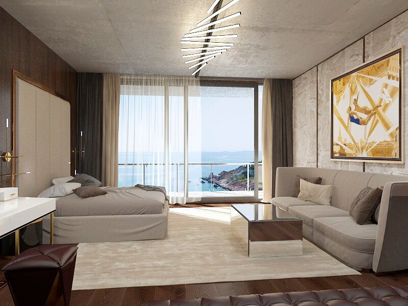 doubletree by hilton дубай, интерьер дизайн, апартаменты, квартира