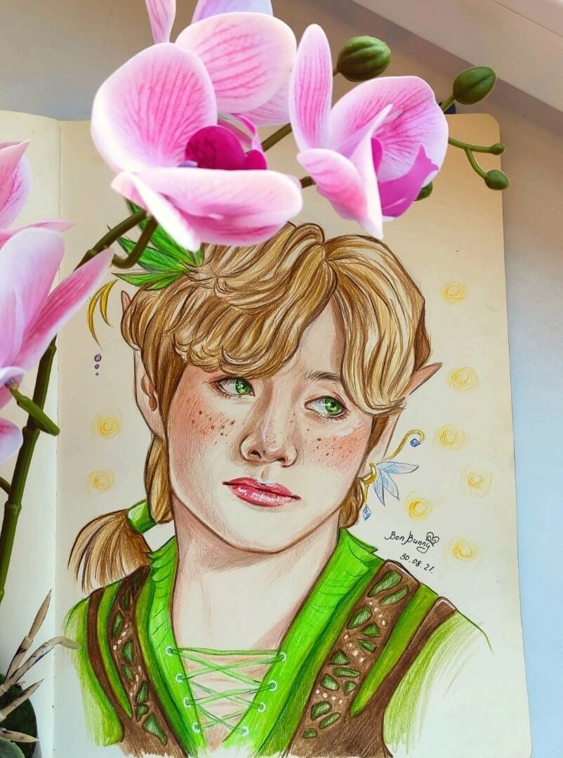 арты bts, bts art тэхён демон, чимин боттом арт, искусство рисунка, bts fanart