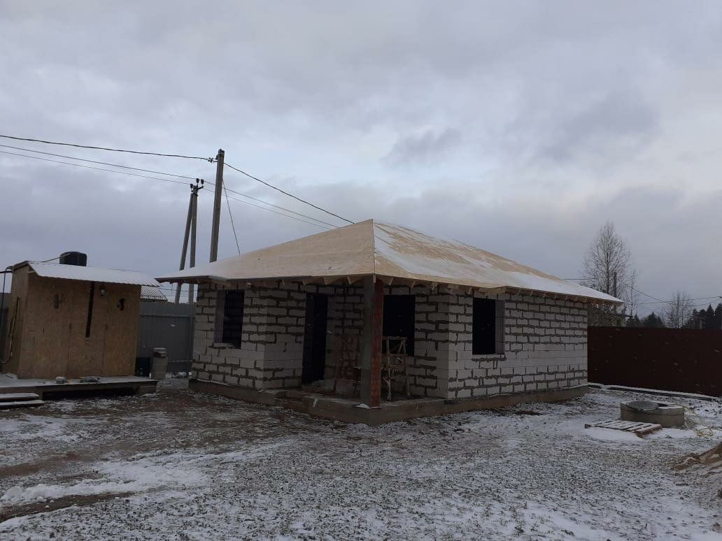 Строительство дома из бетонных блоков