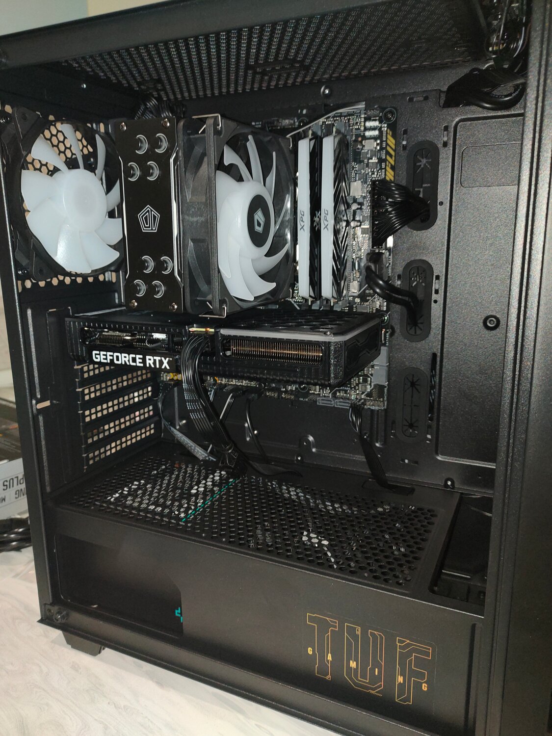 кулер для процессора cooler master masterair ma620p tuf gaming edition, компьютеры, cooler master haf 912 plus, dark rock pro 4 в корпусе, сво для процессора