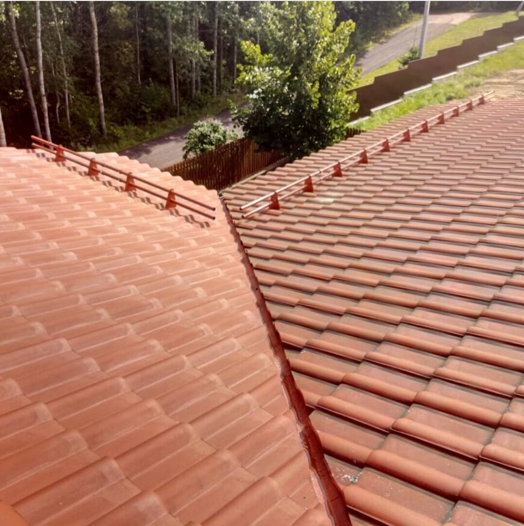 Монтаж керамической черепицы