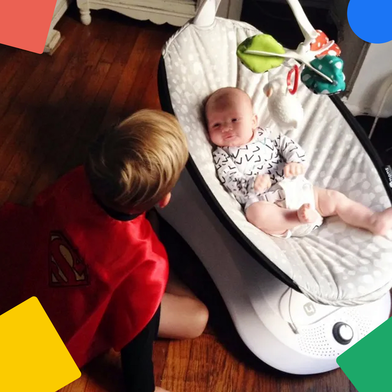 4moms rockaroo, детские электрокачели, шезлонг 4 moms, шезлонг для ребенка, ребенок