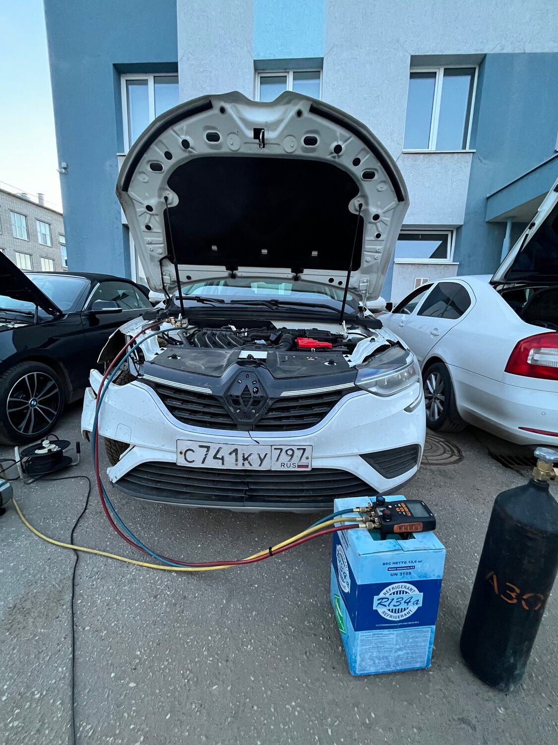 заправка кондиционера авто, автомобиль, заправка автокондиционера, renault talisman 2015 2020, заправка кондиционера