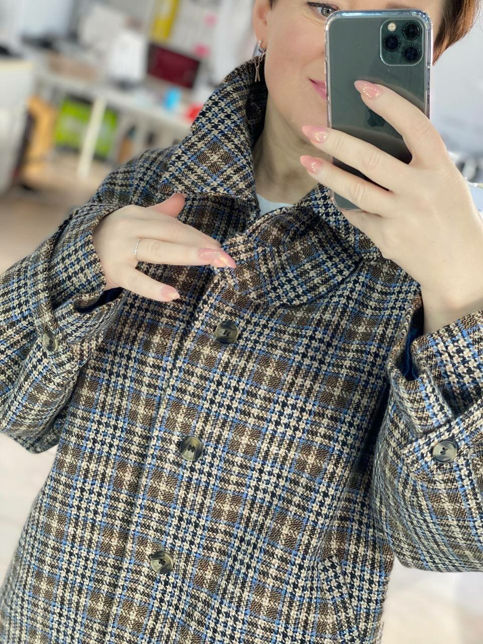 одежда, пальто, верхняя одежда, женское пальто в клетку, женская одежда