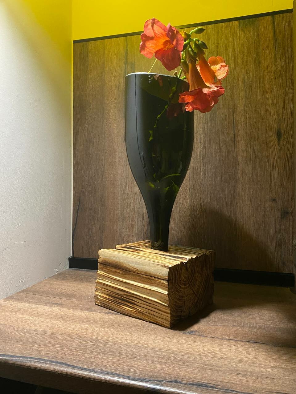 деревянные вазы, левитирующие растения leplant, оригинальные вазы, leplant левитирующий, необычные вазы для декора