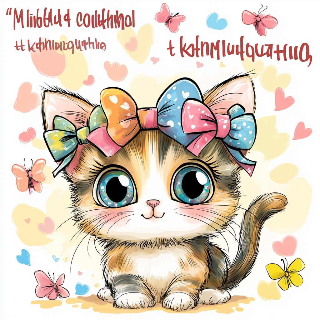 котик, рисунки с канала анука давайка, иллюстрации милые, котята милые, милая кошечка