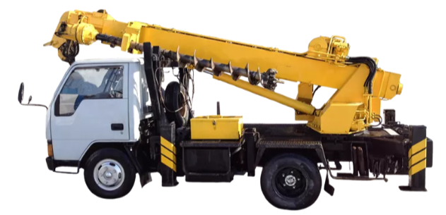 японский ямобур aichi исузу, ямобур, спецтехника аренда, автовышка xcmg, mitsubishi canter ямобур