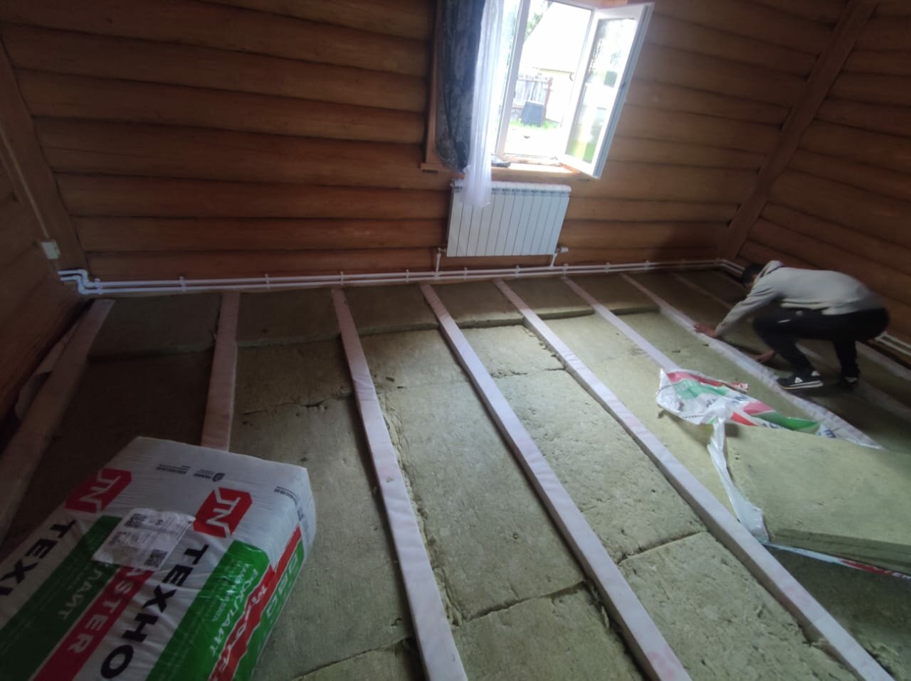 Замена пола на даче