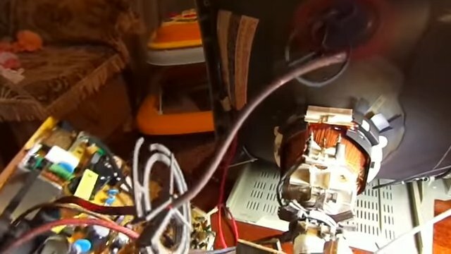 отклоняющая система кинескопа samsung, ремонт, деталь, блок цветности в кинескопном телевизоре, тв сони тринитрон отключается питание включается