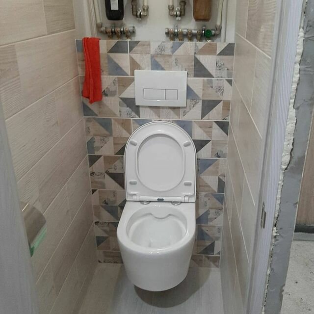 туалет, туалет 120 на 80 до ремонта и после, санузел, бюджетный туалет, туалет в плохом состоянии