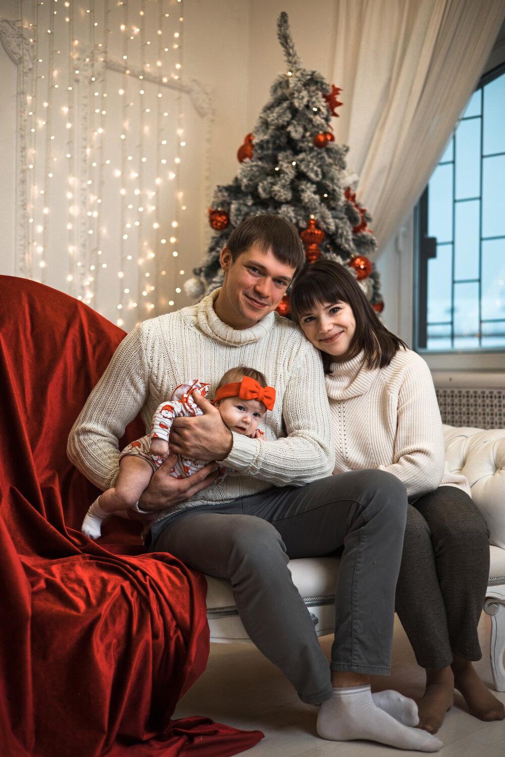 Семейная фотосессия с грудным ребёнком