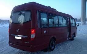 автобус хендай, хендай каунти лонг, автобус хендай каунти, daewoo lestar, хендай каунти красный