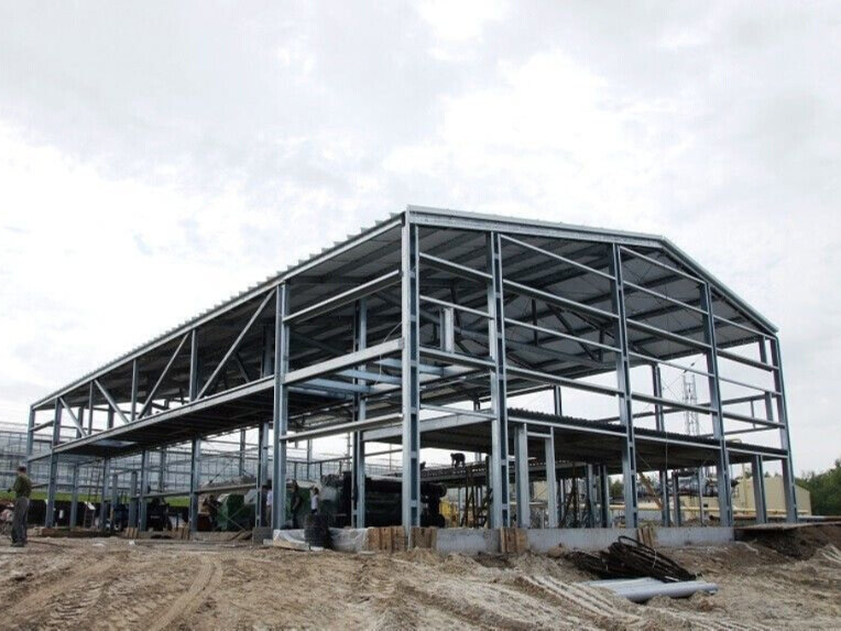 ангар из металлоконструкций, металлический каркас здания, зернохранилище из металлоконструкций, здание из металлоконструкций, ангар склад