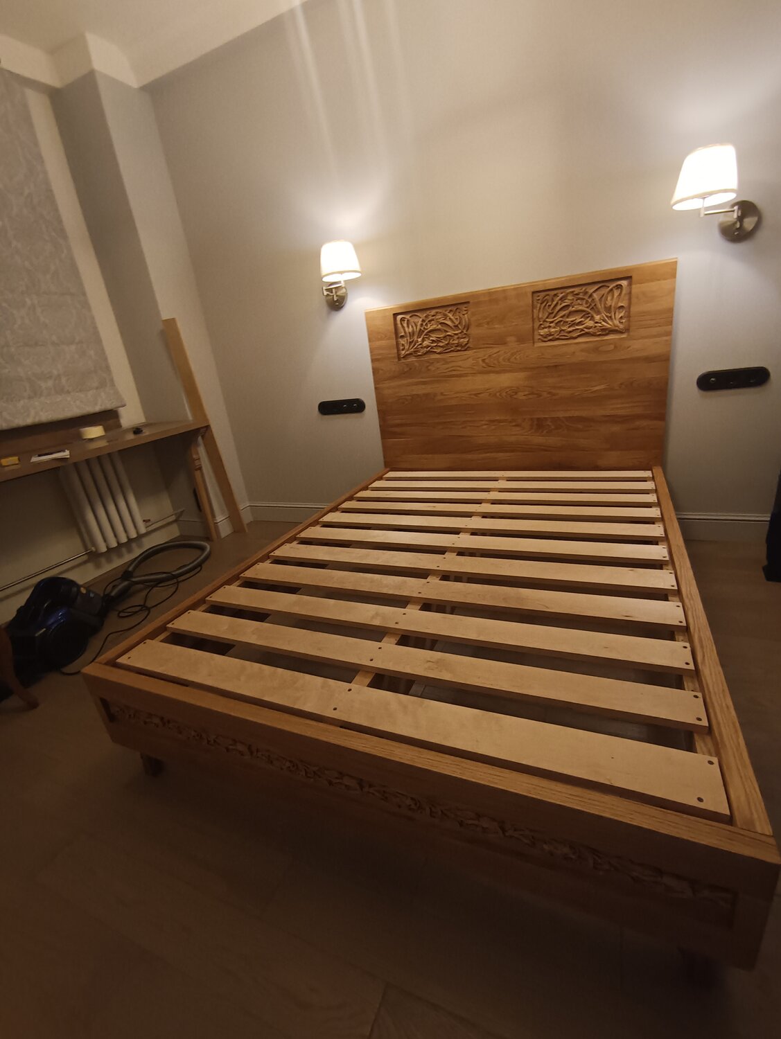 Кровати из деревянного бруса