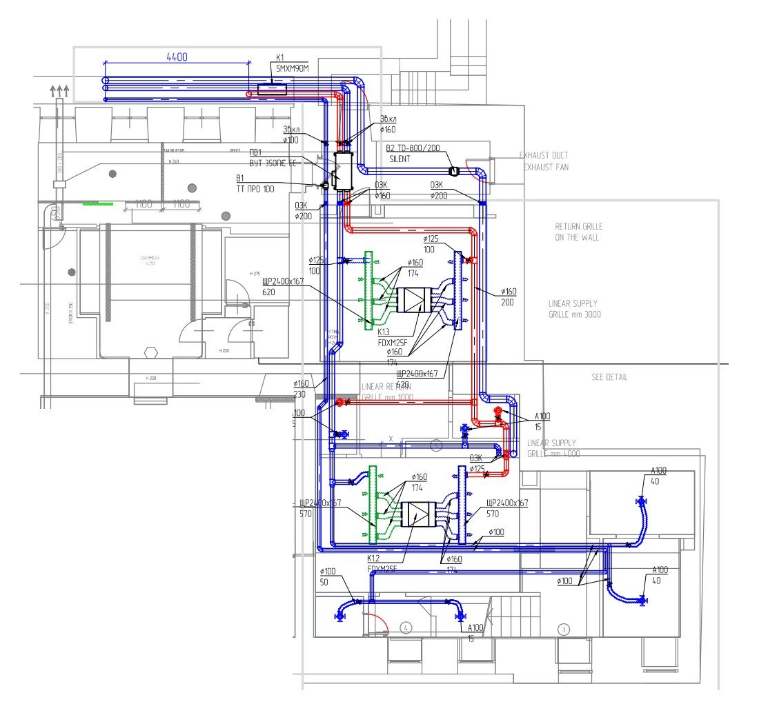 Монтаж (установка) вентиляции в офисе в Москве: цены, прайс РегулВент