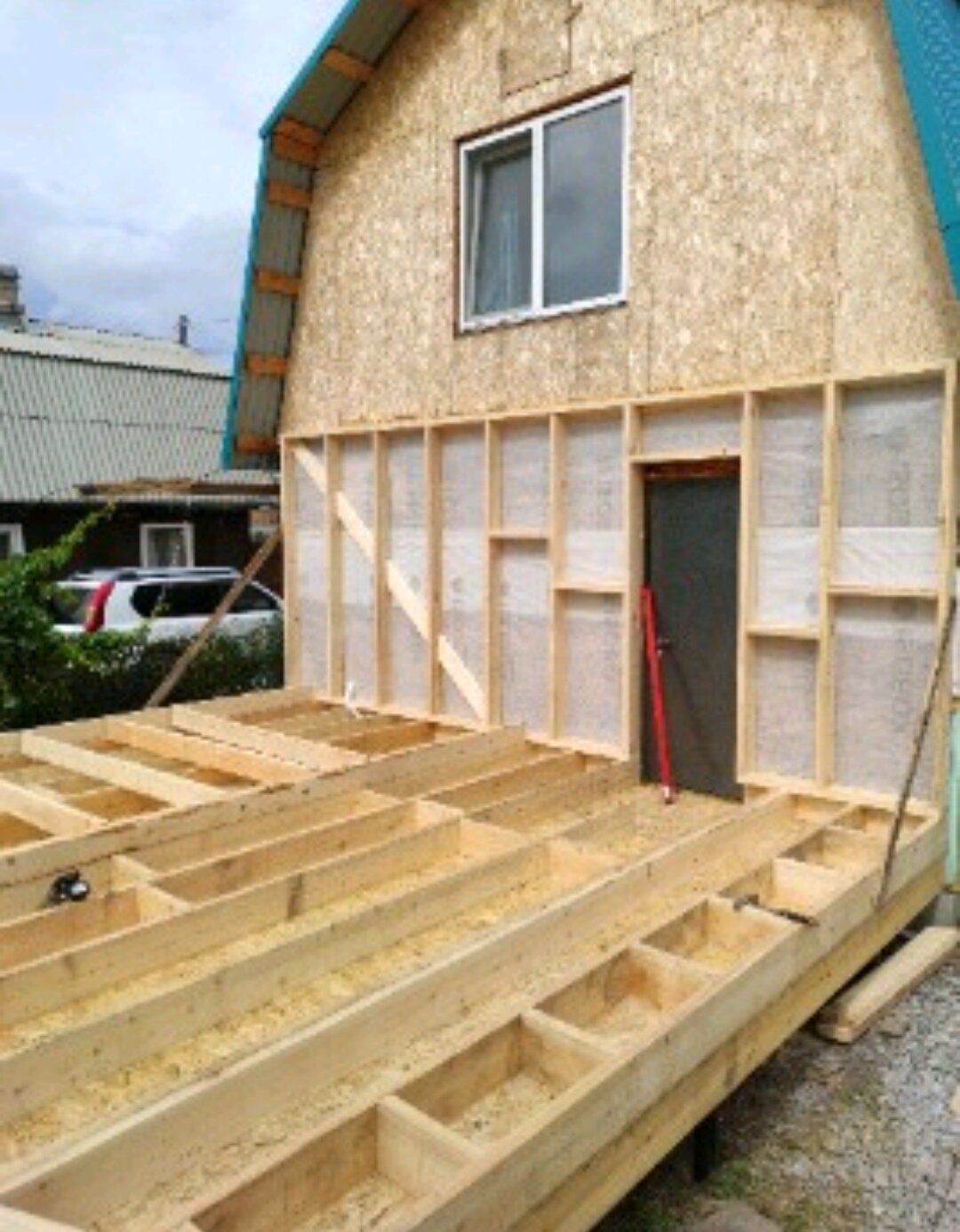 каркасный дом, каркасно щитовой дом, каркасная пристройка к дому, постройка каркасного дома, каркасная пристройка