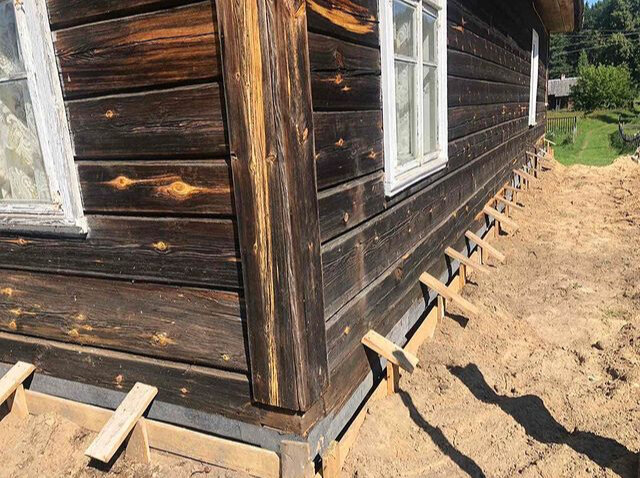 Замена фундамента