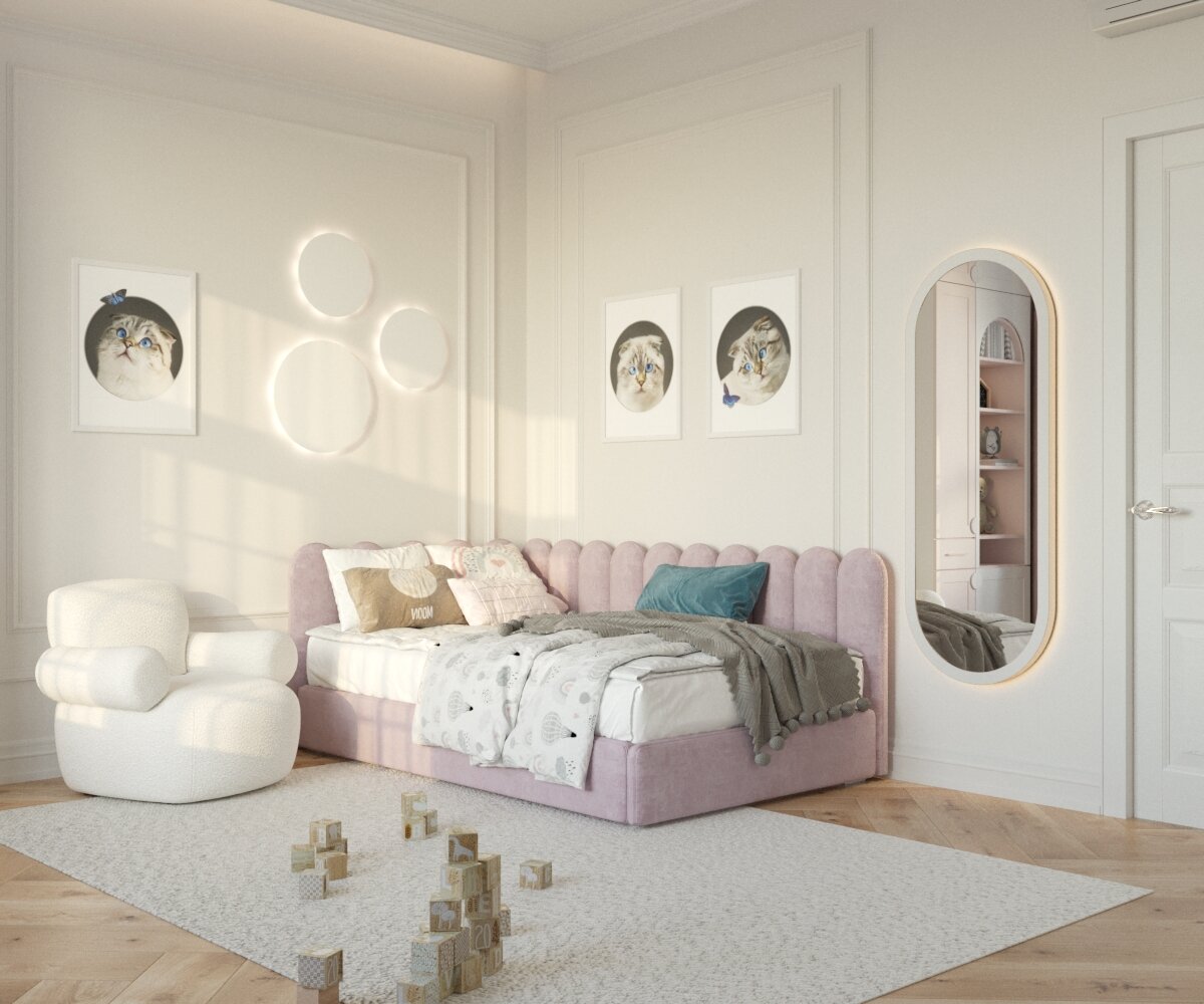 мебель, кровать диван tinley daybed, детская мягкая кровать, детская кровать диван, детская односпальная кровать