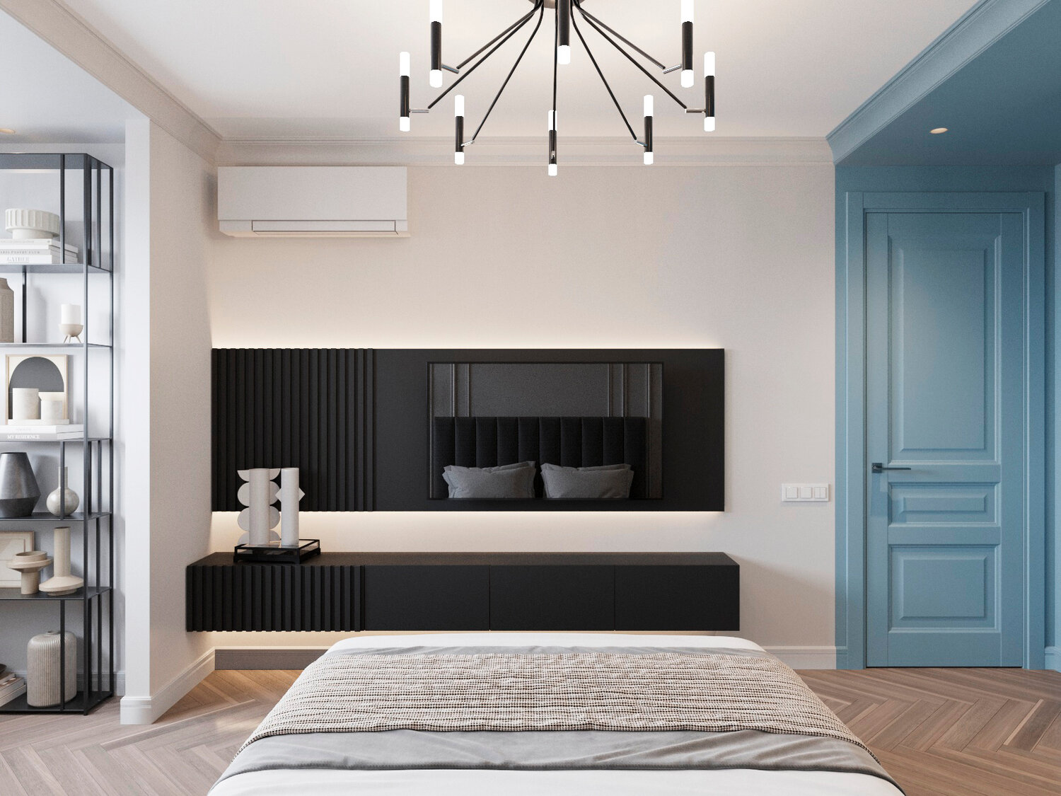 спальня дизайн, дизайн интерьера, современная спальня, спальня, интерьер квартиры