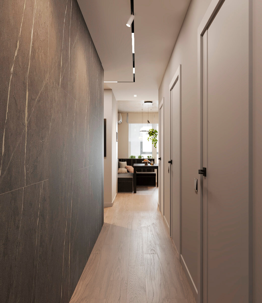 дизайн коридора, дизайн прихожей, коридор, дизайн узкой прихожей, коридор современный дизайн