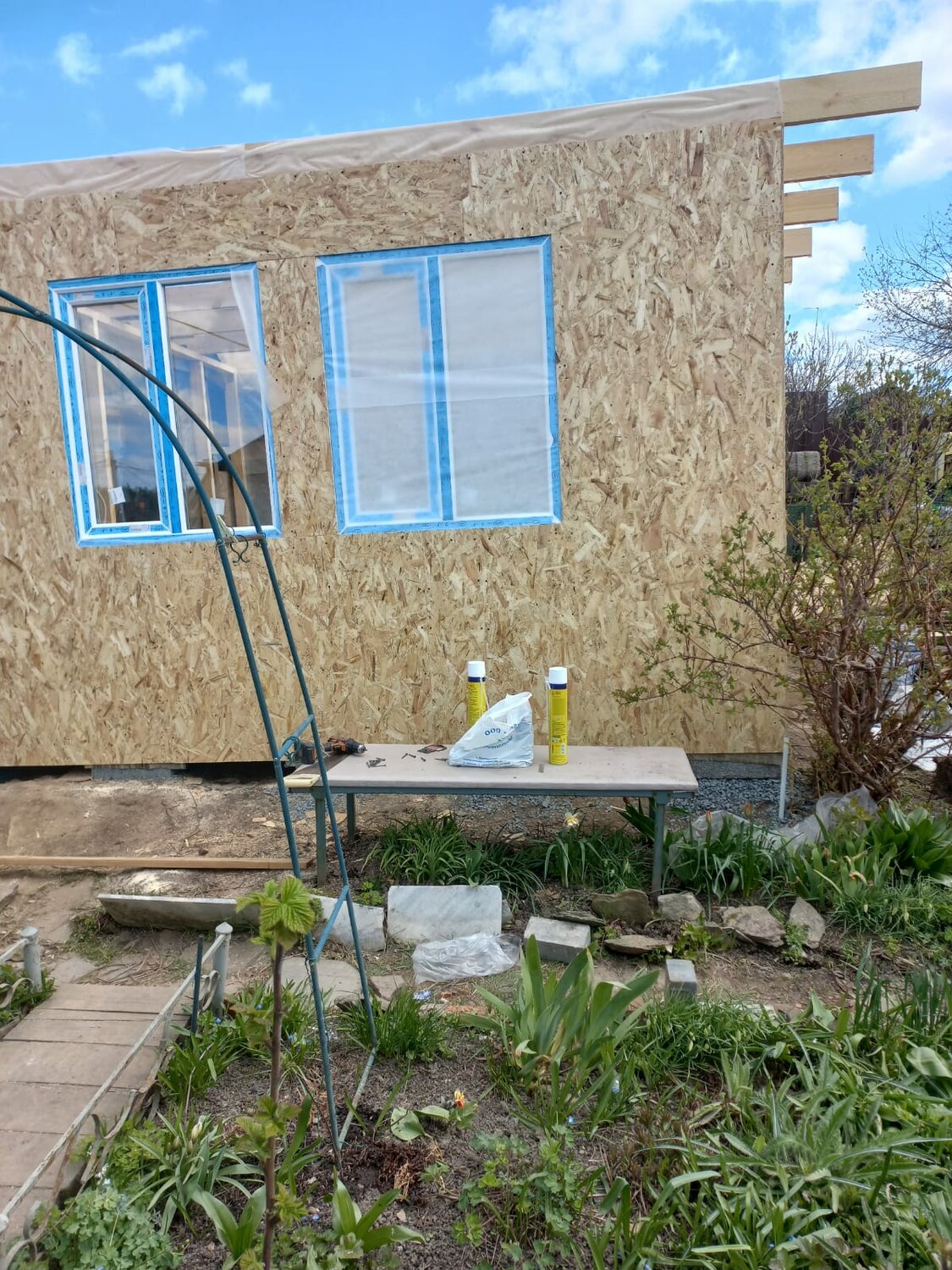 сип панели, дом, пристрой к дому из сип панелей, сип дом, дачный домик