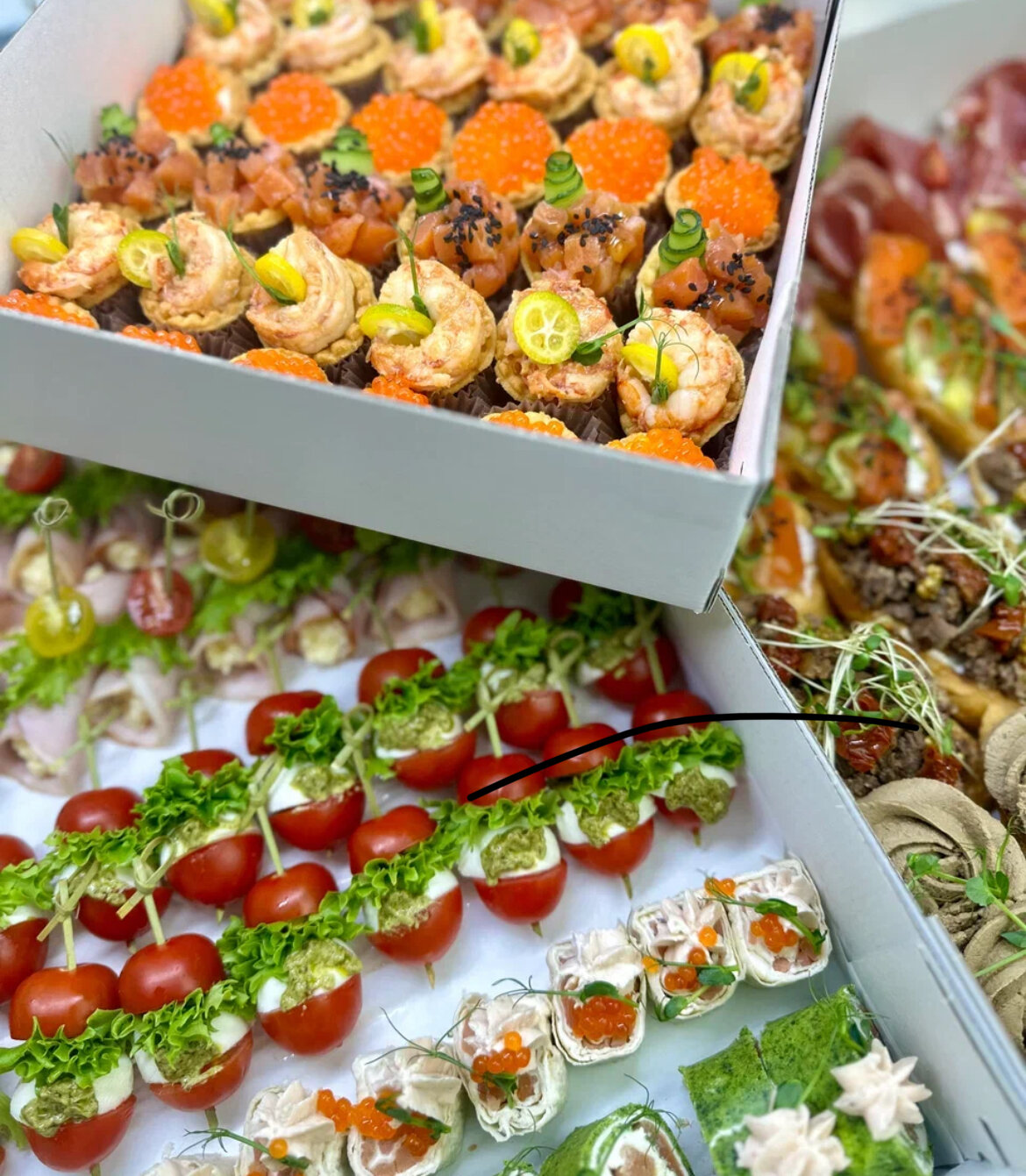 закуска для фуршета, мини закуски для фуршета, фуршетные закуски, закуски кейтеринг, холодные закуски для фуршета