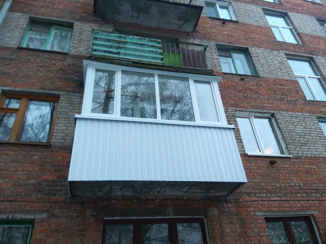 остекление балкона, остекление балкона в хрущевке, алюминиевые балконы, остекление балкона с выносом, остекление лоджии п57