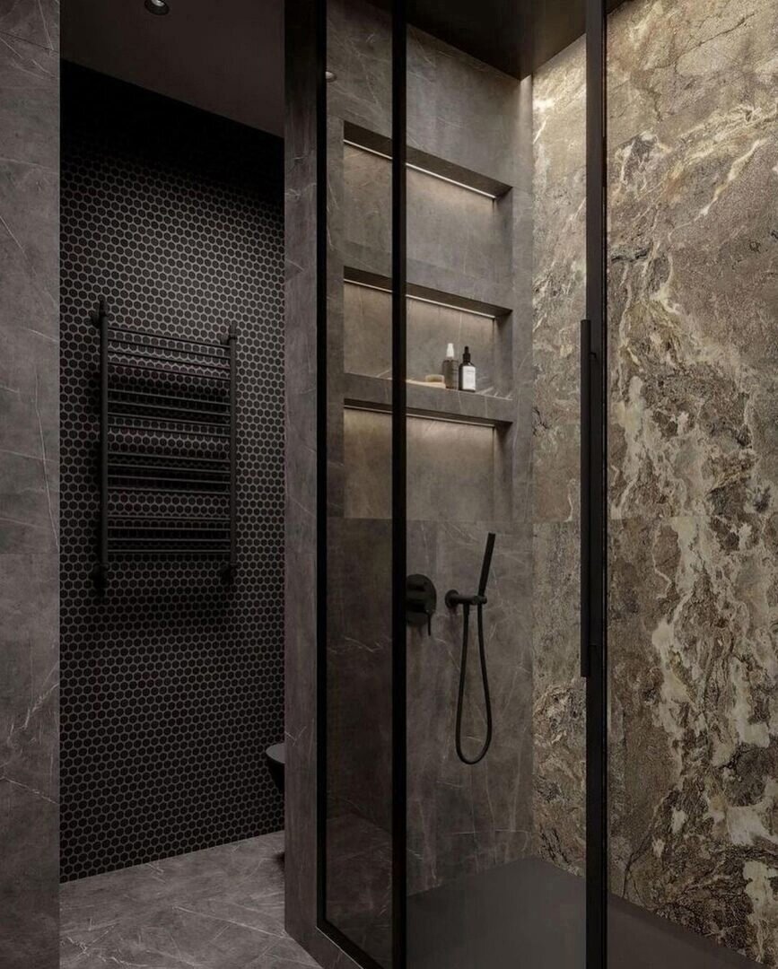 интерьер душевой, душевая комната дизайн, интерьер санузел, интерьер ванная, душевая дизайн интерьера