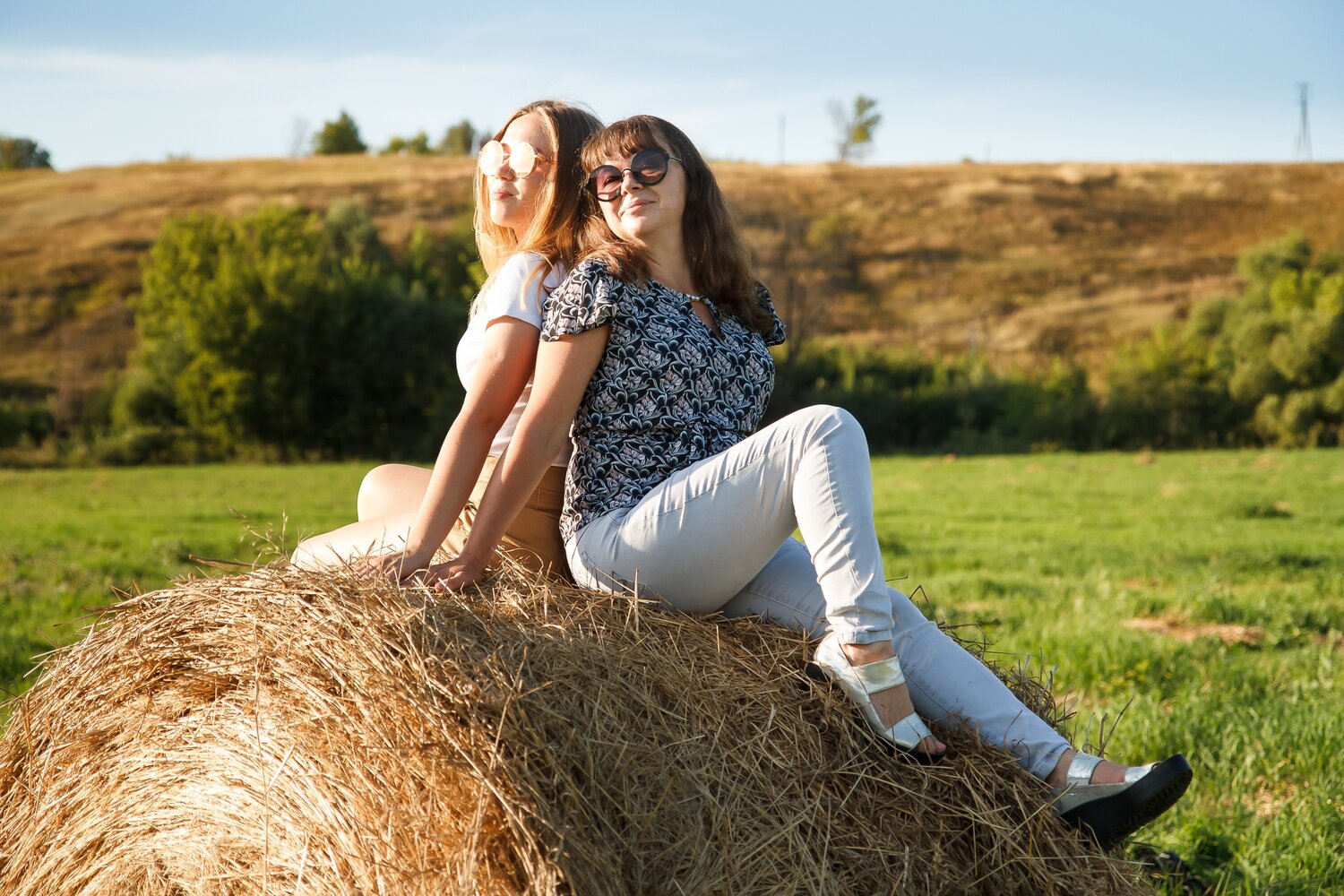девушка, люди, фотосессия, природа, пара в деревне
