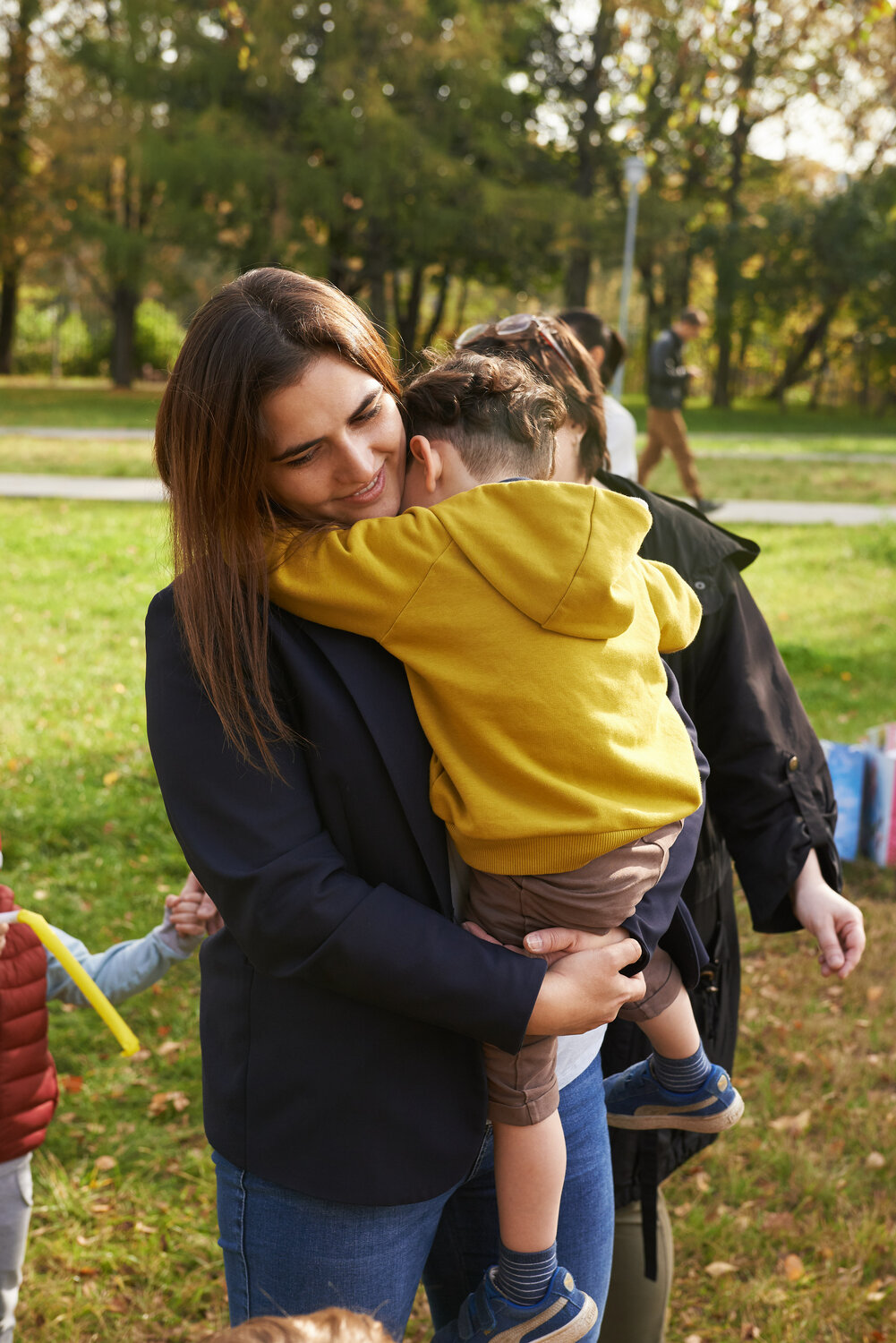 люди, семейная фотосессия, парень, мальчик, мама с двумя детьми