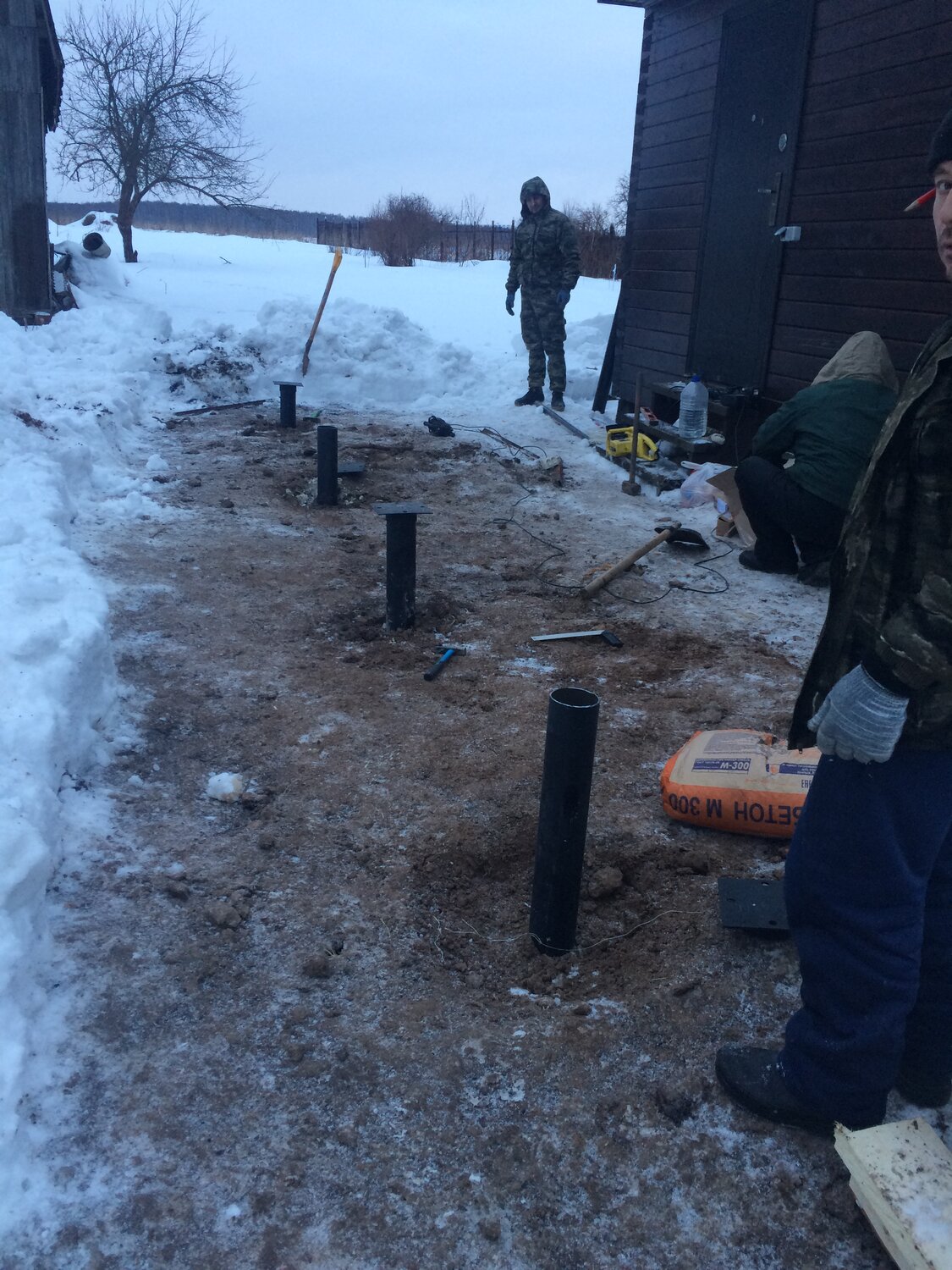 Строительство свайного фундамента