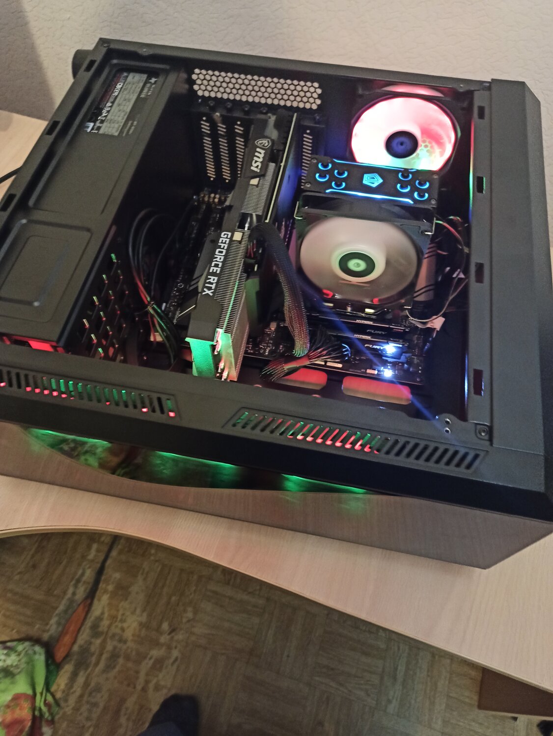 игровой комп для стриминга, техника, cooler master masterbox q500l black atx, компьютер, игровой монстр пк