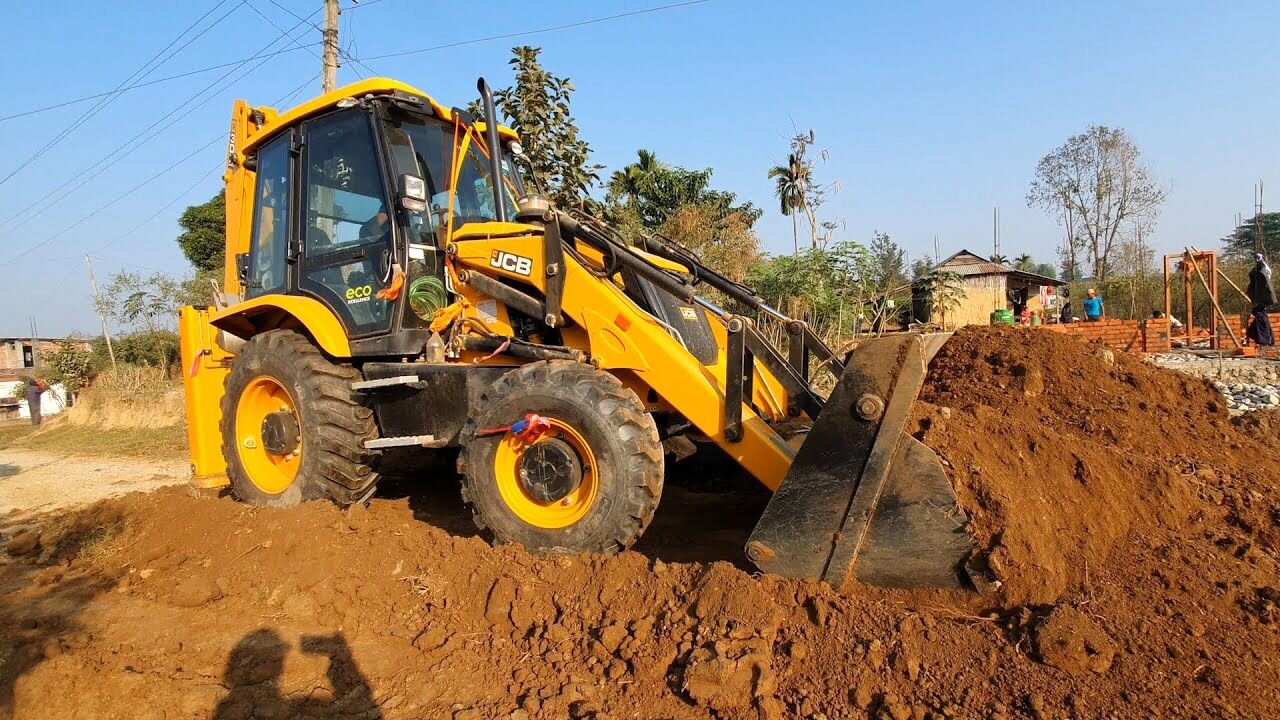 трактор jcb 4cx передний ковш, экскаватор погрузчик jcb, бульдозер jcb, погрузчик jcb, машинист экскаватора jcb 3cx