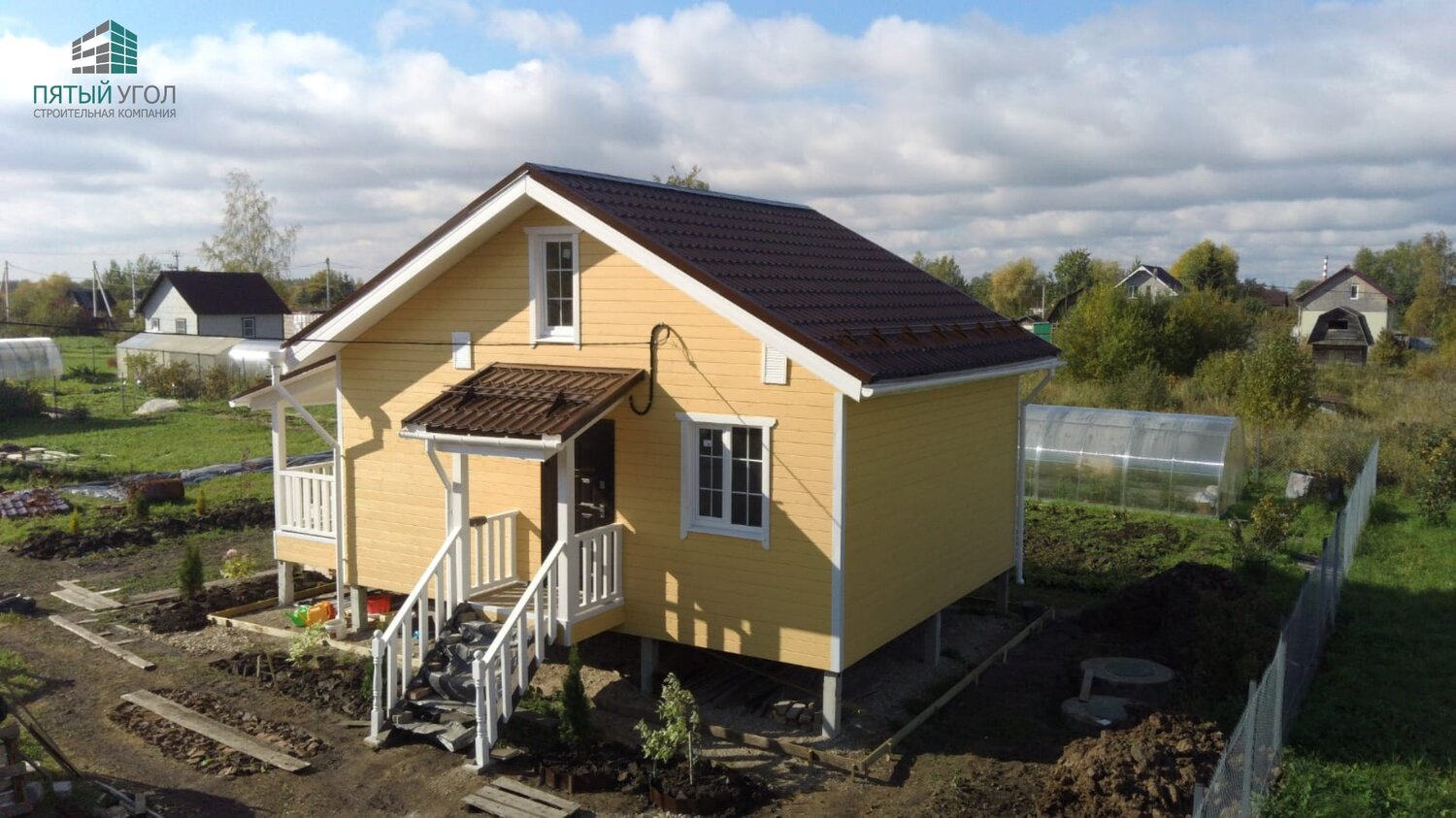 загородный дом, дом, дача, каркасный дачный дом, коттедж