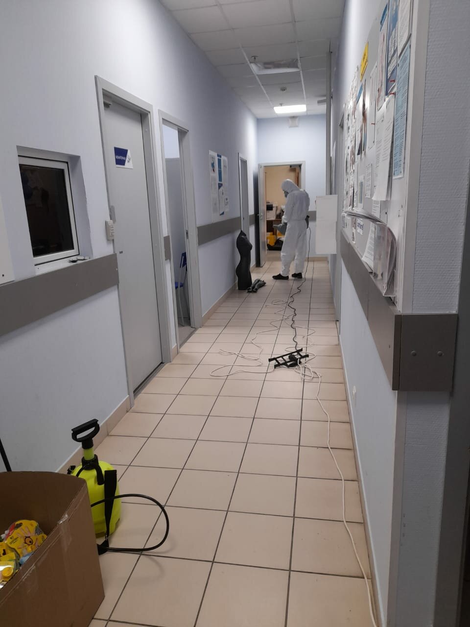 коридор больницы, помещение, коридор диспансер, коридор, hospital corridor