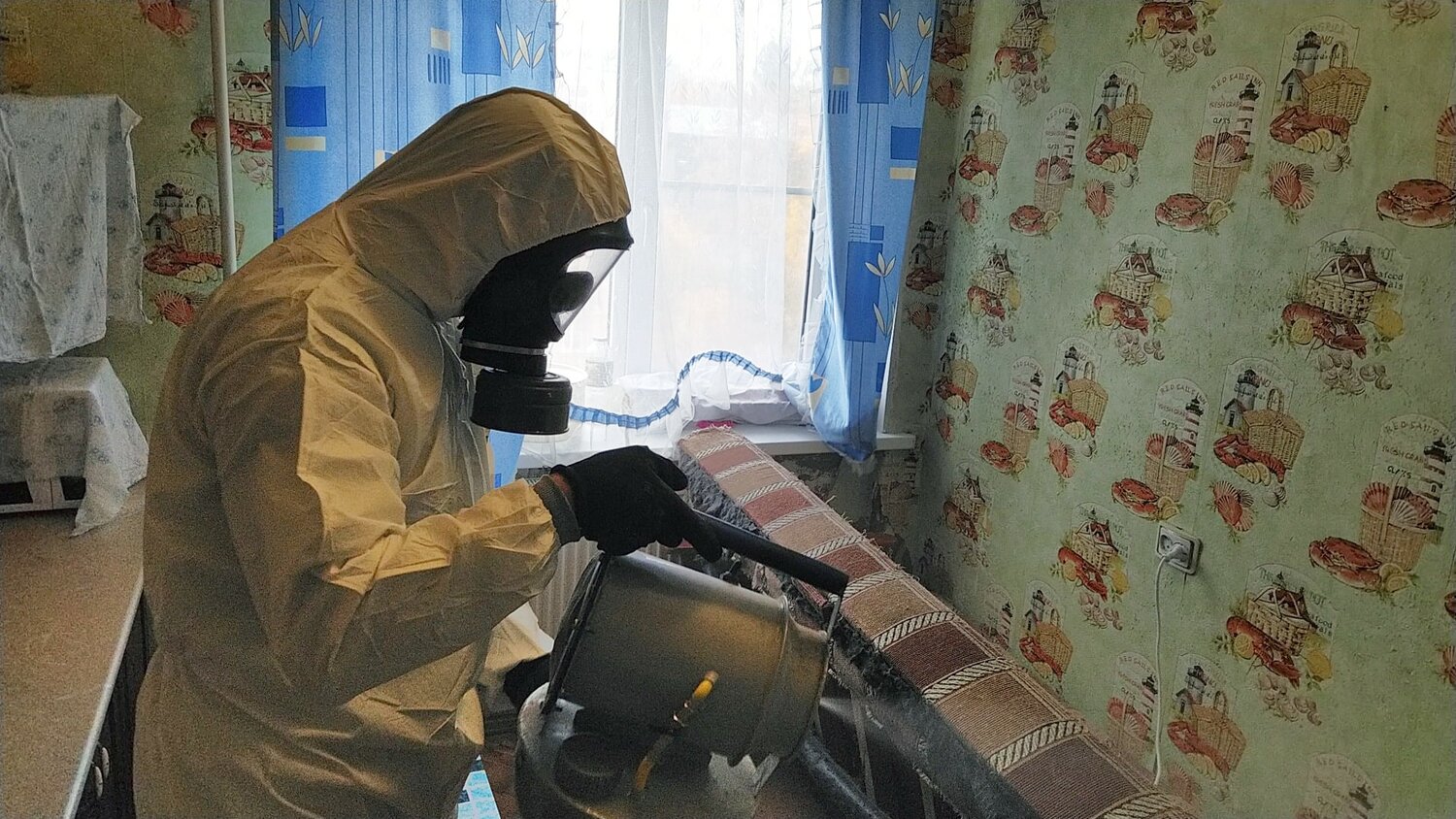 дезинсекция клопов туманом, холодный туман от клопов, уничтожение клопов, дезинсекция, обработка от тараканов
