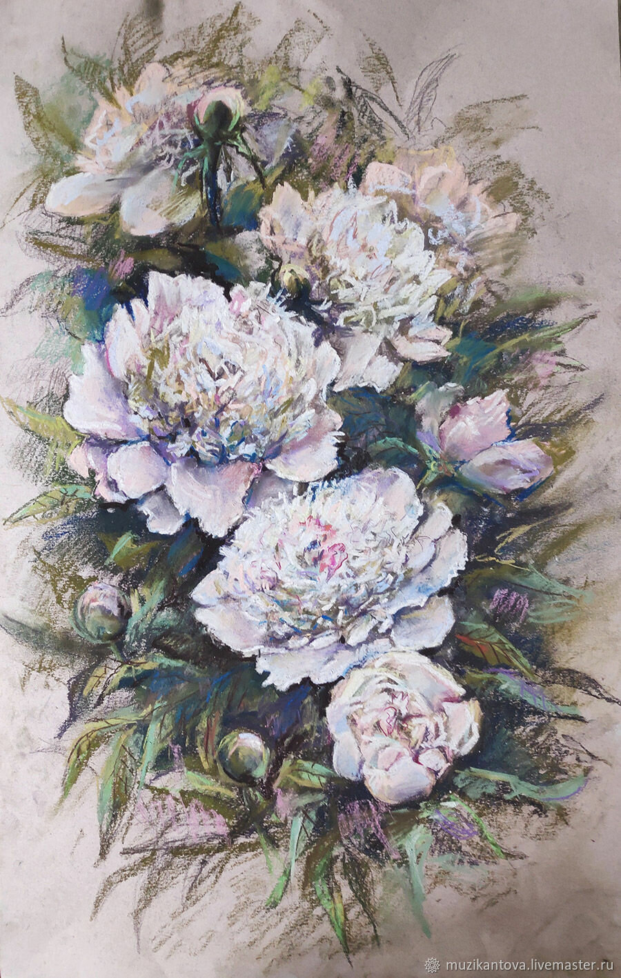 пионы картина, картины андрея бельчева маслом пионы, пионы мастихином, пионы картина маслом, живопись пионы