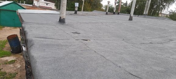 ремонт кровли, кровля гаража, ремонт кровли гаража, мягкая кровля, наплавляемая кровля
