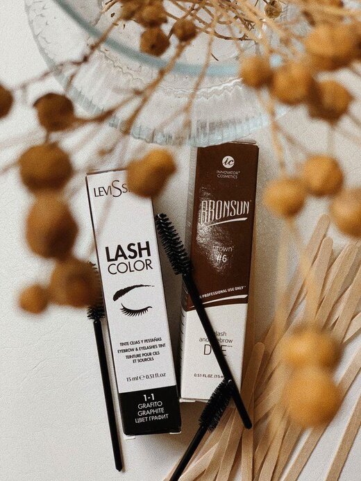 краска lash color levissime, levissime крем-краситель lash color, levissime краска для бровей светло коричневая, lash color краска для бровей, levissime brow color