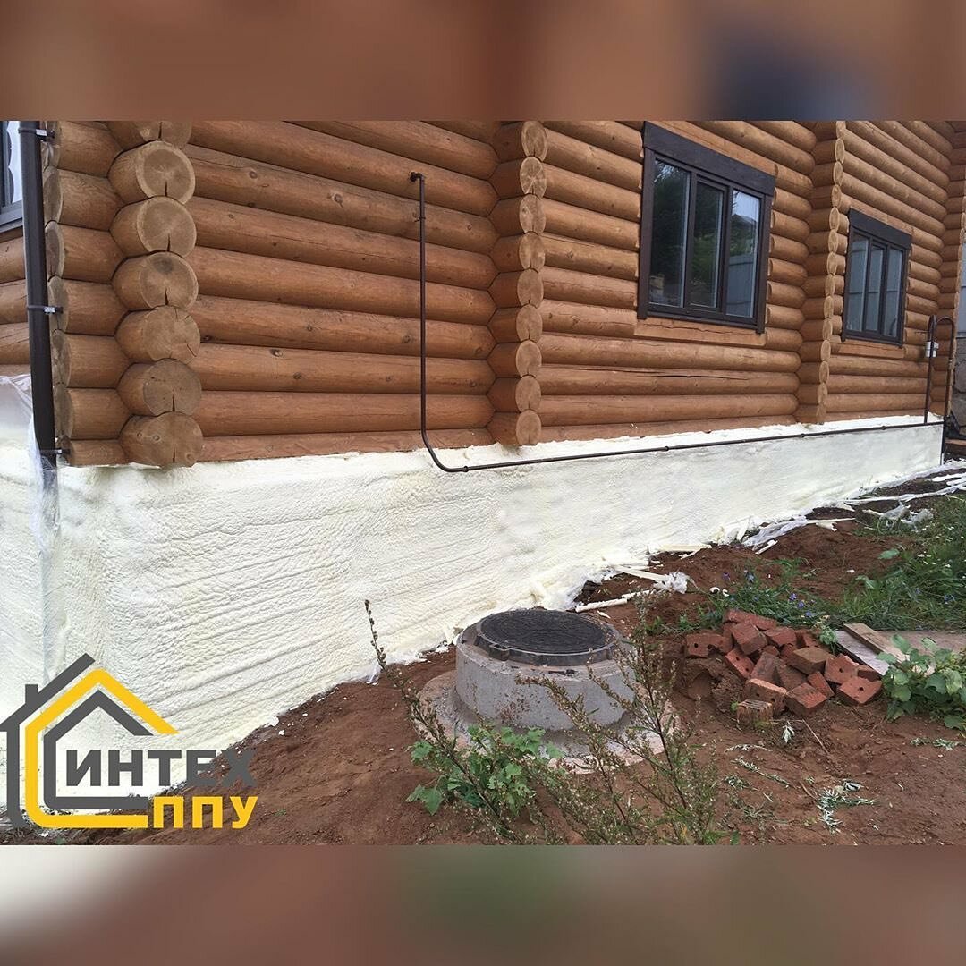 ппу для дома из бревна, цоколь деревянного дома, цоколь бани, отмостка вокруг бани, отмостка у сруба