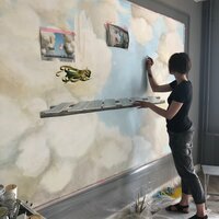 роспись стен, роспись стен красками, художественная роспись стен, роспись стен акриловыми строительными красками, панно