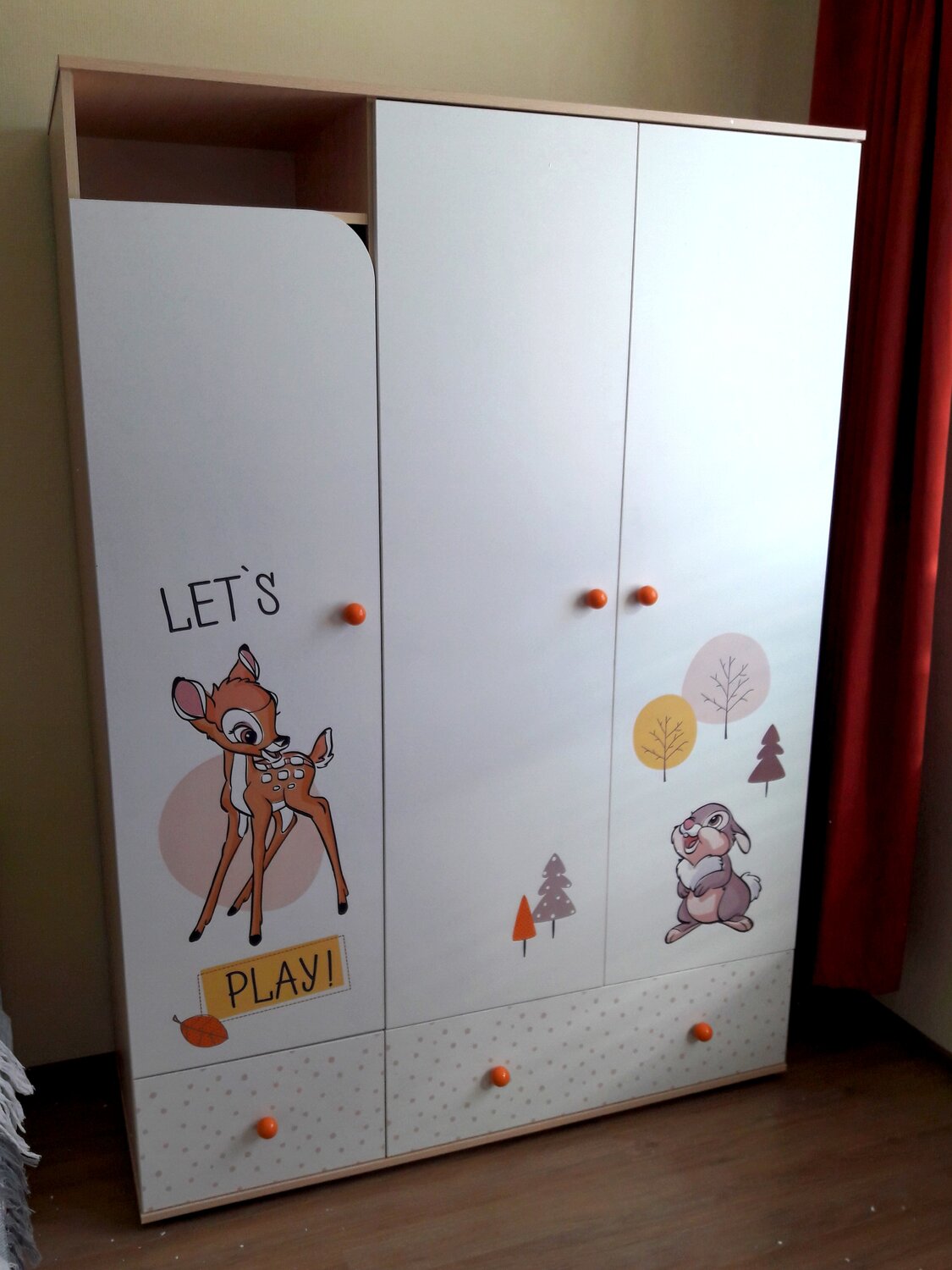 шкаф polini kids disney baby, шкафы детские, детский шкаф, шкаф в детскую, детский мебель шкаф