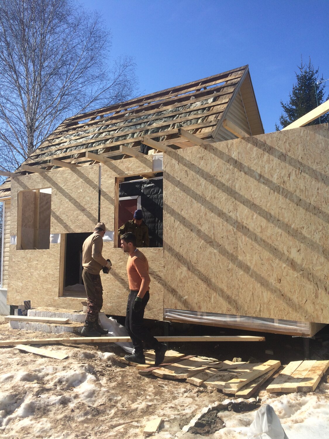 Строительство пристройки к дому